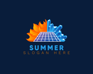 Solar Heat Ice logo design