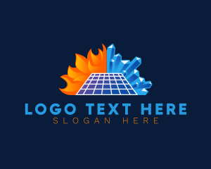 Warm - Solar Heat Ice logo design