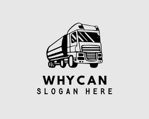 Fuel Truck Transport Logo