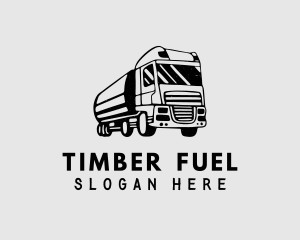 Fuel Truck Transport logo design