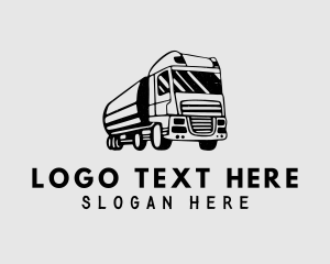 Logistics - Fuel Truck Transport logo design