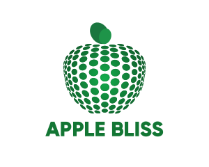 Dots & Green Apple logo design