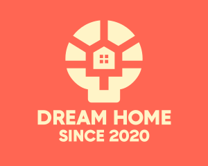 House - Light Bulb House logo design