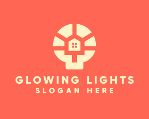 Light Bulb House logo design