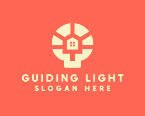 Light Bulb House logo design