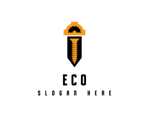 Construction Cog Screw Logo