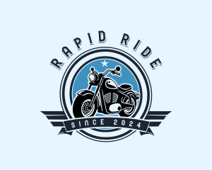 Motorcycle Wings Rider logo design