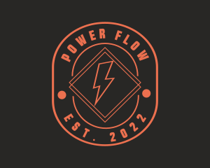 Electric Bolt Power logo design