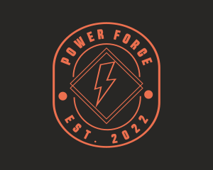 Electric Bolt Power logo design