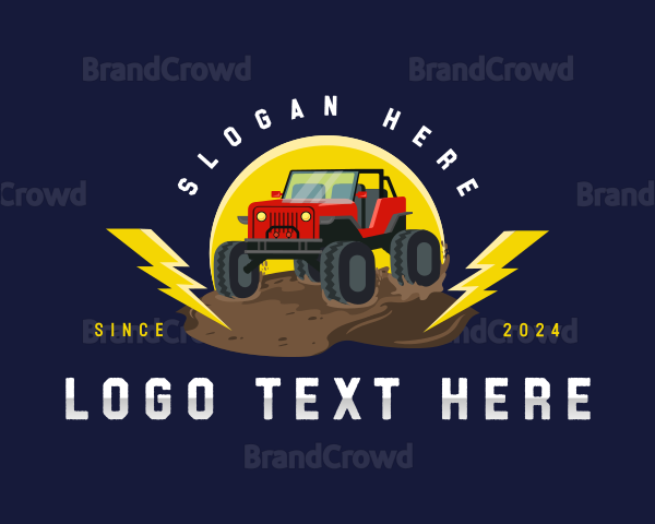 Monster Truck Vehicle Logo