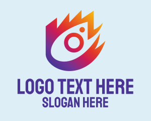 Gradient Photography Icon Logo