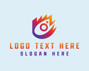 Gradient Photography Icon logo design