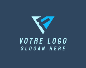 Commercial - Creative Triangular Letter F logo design