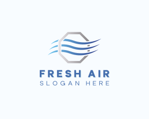 Wind Cooling Ventilation logo design