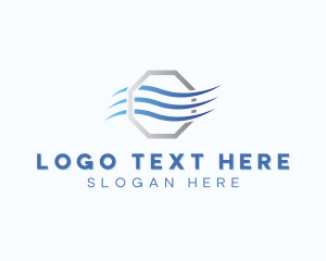 Octagon - Wind Cooling Ventilation logo design