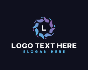 Fold - Star Digital Abstract logo design
