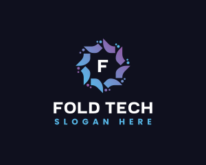 Fold - Star Digital Abstract logo design