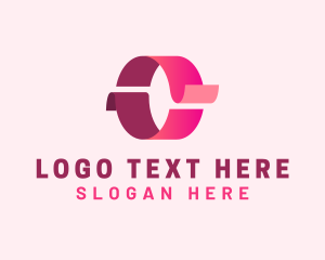 App - Generic Business Ribbon Letter O logo design