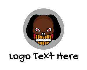 Hungry - Rabid Dog Teeth logo design