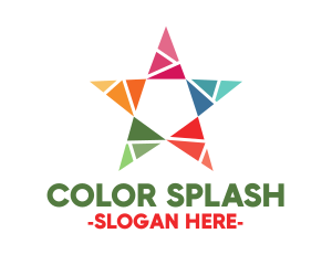 Colorful Star Mosaic logo design