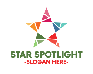 Colorful Star Mosaic logo design