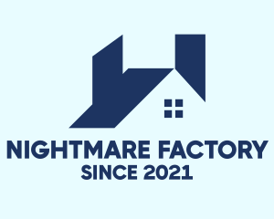 Blue Industrial Factory  logo design