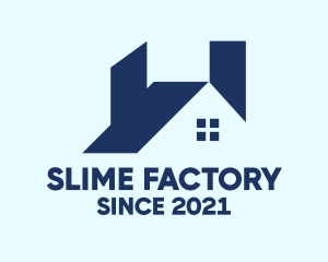 Blue Industrial Factory  logo design