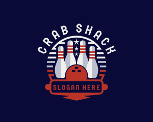 Bowling Sports Tournament logo design