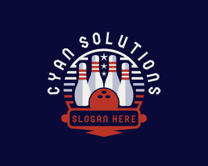 Bowling Sports Tournament logo design