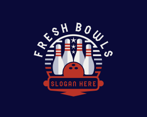 Bowling Sports Tournament logo design