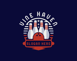 Bowling Sports Tournament logo design