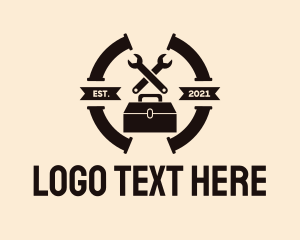 Drainage - Pipe Pliers Toolbox logo design