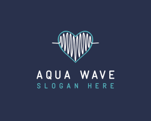 Wave Heart Lifeline logo design