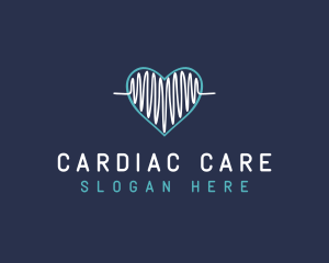 Cardiac - Wave Heart Lifeline logo design