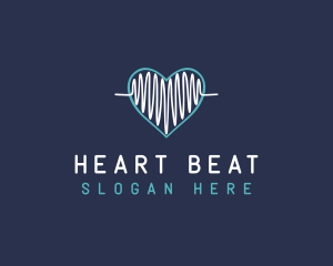 Wave Heart Lifeline logo design