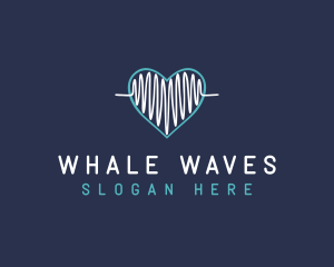 Wave Heart Lifeline logo design