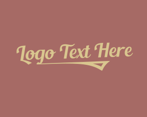 Typography - Apparel Cursive Business logo design