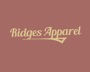 Apparel Cursive Business logo design