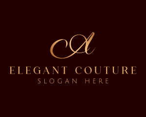 Couture - Fashion Couture Letter A logo design