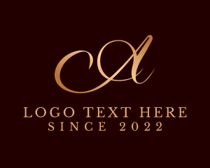 Couture - Fashion Couture Letter A logo design