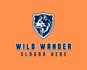 Wolf Varsity Shield logo design