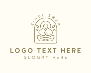 Relaxation - Meditation Yoga Wellness logo design