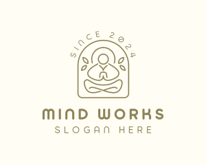 Meditation Yoga Wellness logo design