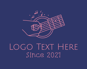 Musician - Acoustic Guitar Performer logo design