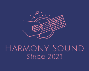 Acoustic - Acoustic Guitar Performer logo design