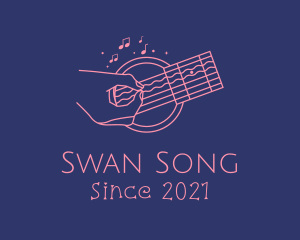 Acoustic Guitar Performer  logo design