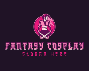 Cosplay - Woman Samurai Clan logo design