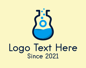 Ukelele - Blue Guitar Lab logo design