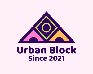 Block - Colorful Blocks Playhouse logo design