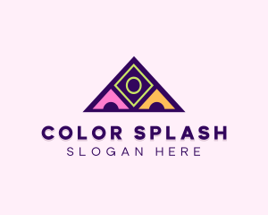 Colorful Blocks Playhouse logo design